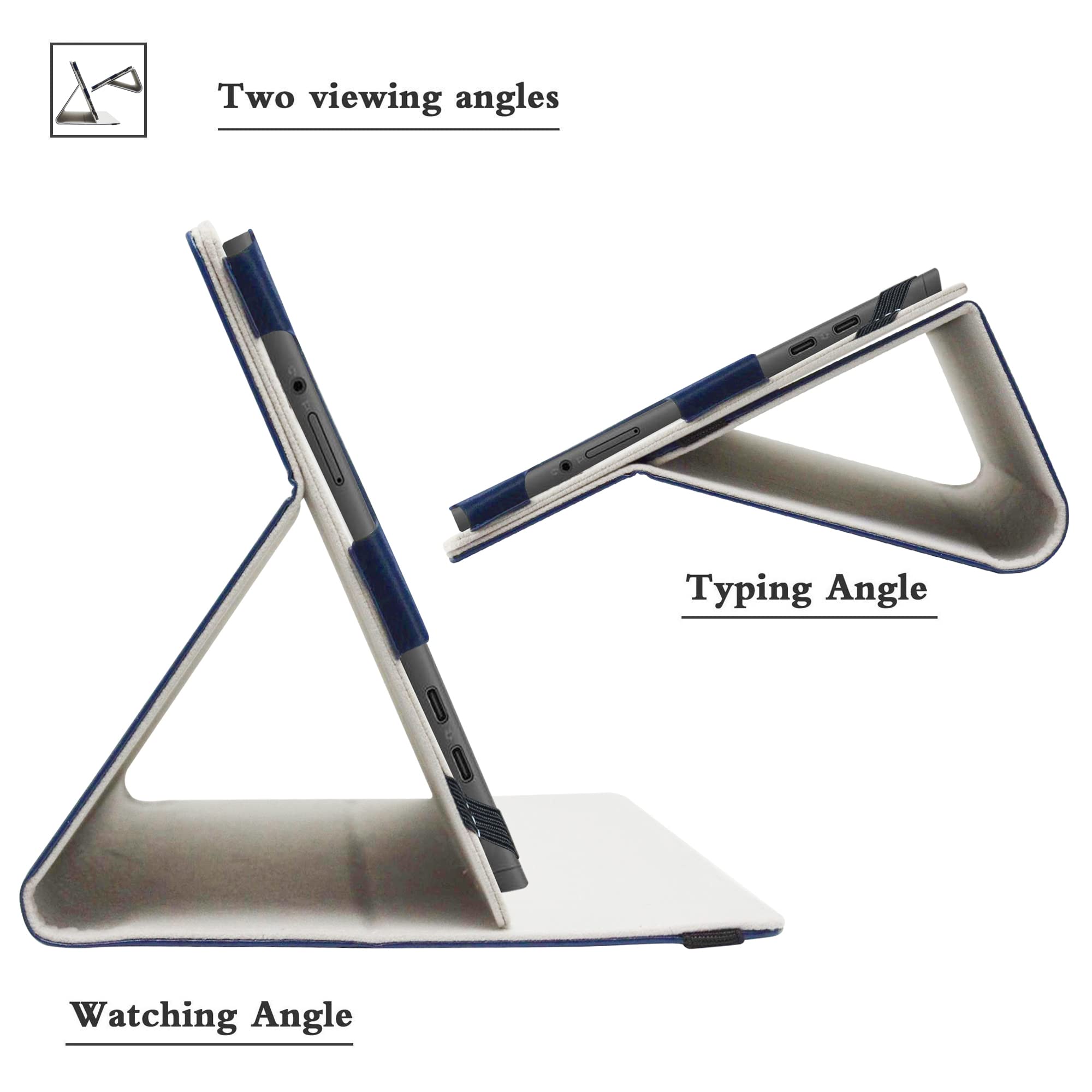 Premium PU Leather Folio Case for Lenovo IdeaPad Duet 3i 10.3