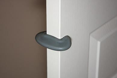 Qdos Finger Slam Guard - 2 Pack Gray - Finger Protection for Doors - Prevent Accidents at Home, Office & School