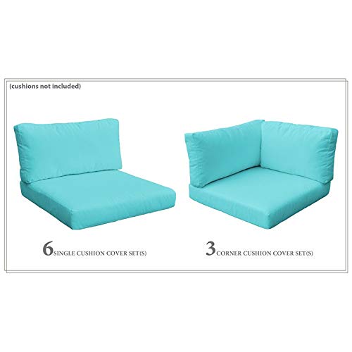 TK Classics Aruba BELLE-11a Outdoor Patio Furniture Cover Set - Waterproof, UV Resistant - Perfect for Poolside, Garden, and Backyard Use (Cushions Not Included)