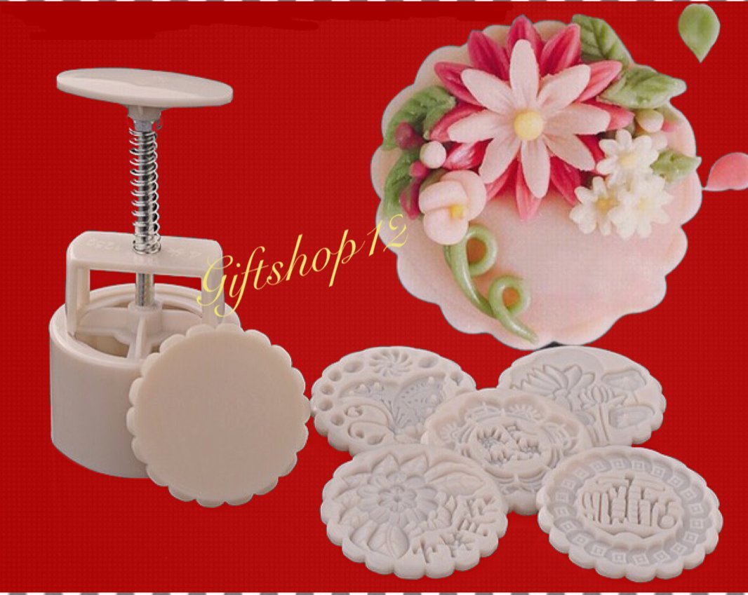 Premium Mooncake Molds Set - Traditional Chinese Moon Cake & Cookie Cutters (125g) for Baking, Festival Desserts & Asian Pastry Making