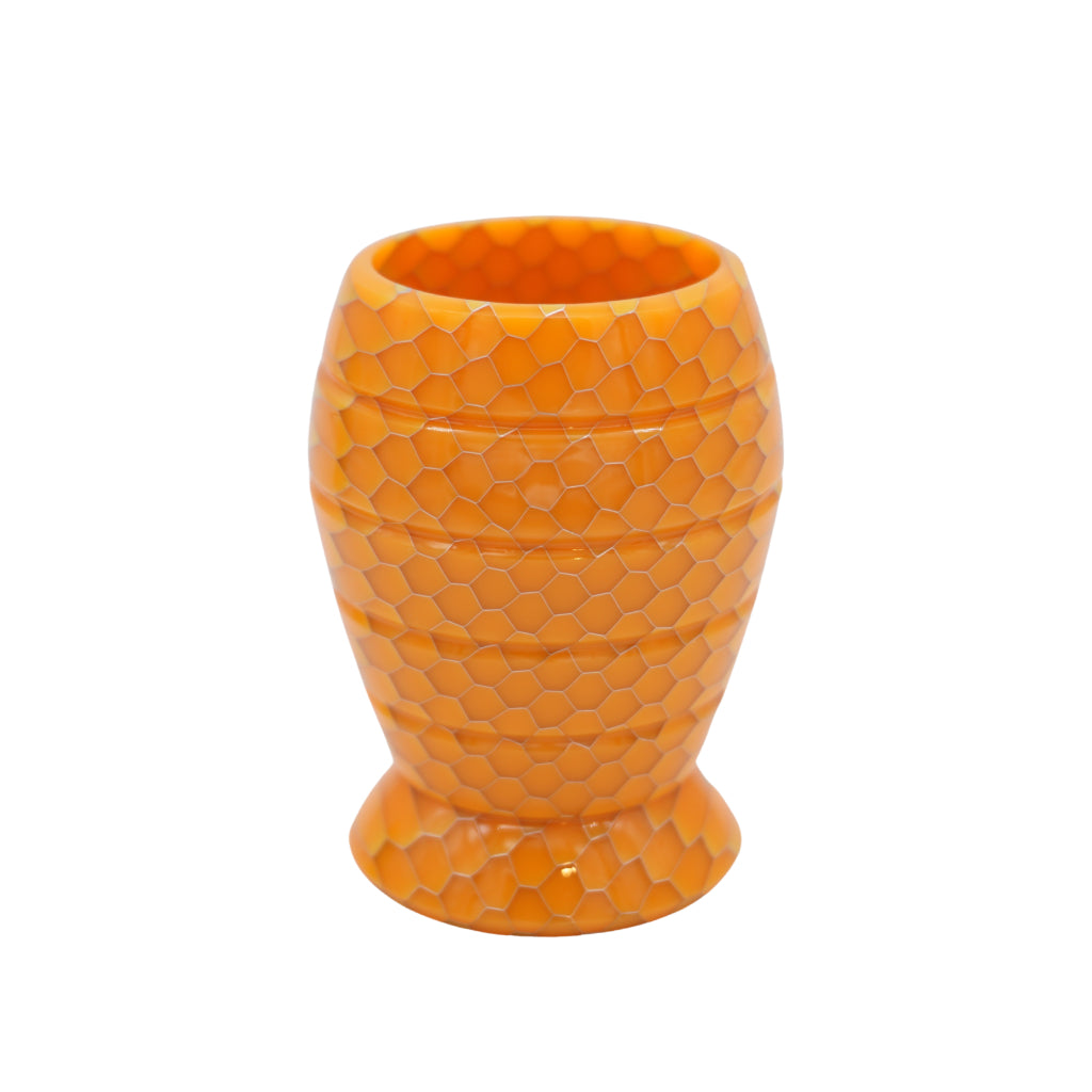 Premium Honey Hive XL Shaving Brush Handle in Butterscotch - Fits 28mm & 30mm Knots - Perfect for Wet Shaving & Grooming Kits