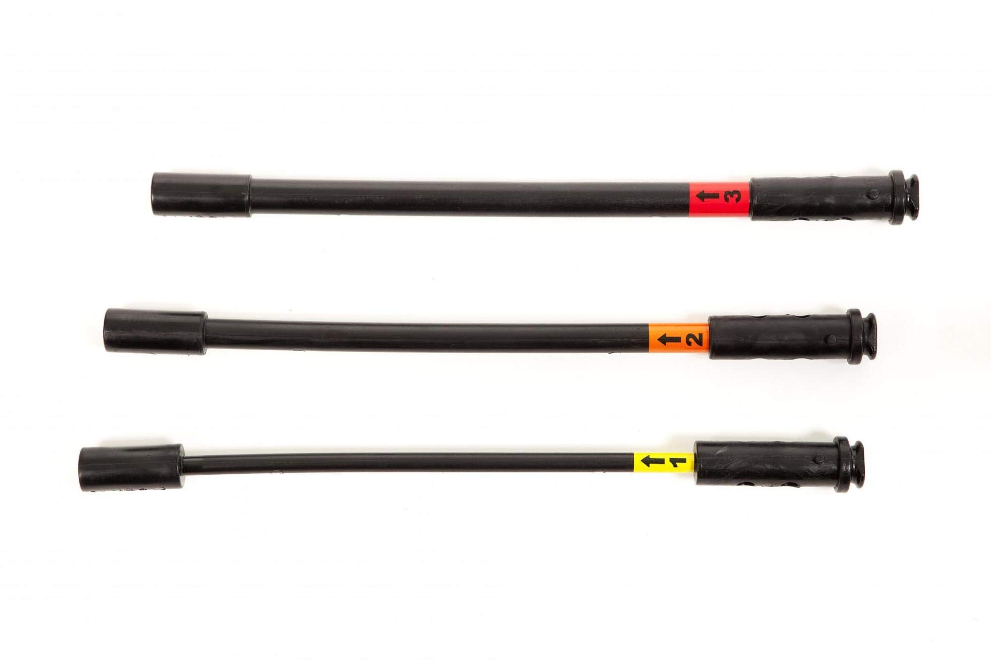 3 Power Rods Set - Workout Resistance Bands for Home & Gym Training