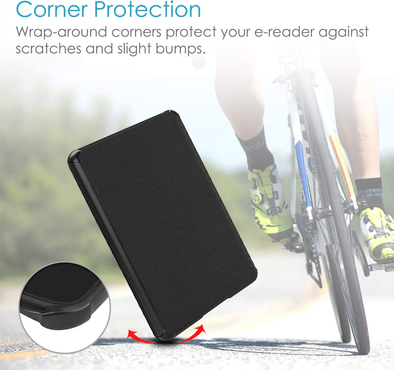 Premium Kindle Case for 11th Generation (Model C2V2L3) - Auto Wake/Sleep Smart Cover with Waterproof TPU Protection - Perfect for Reading at Home, Travel & Outdoor Use