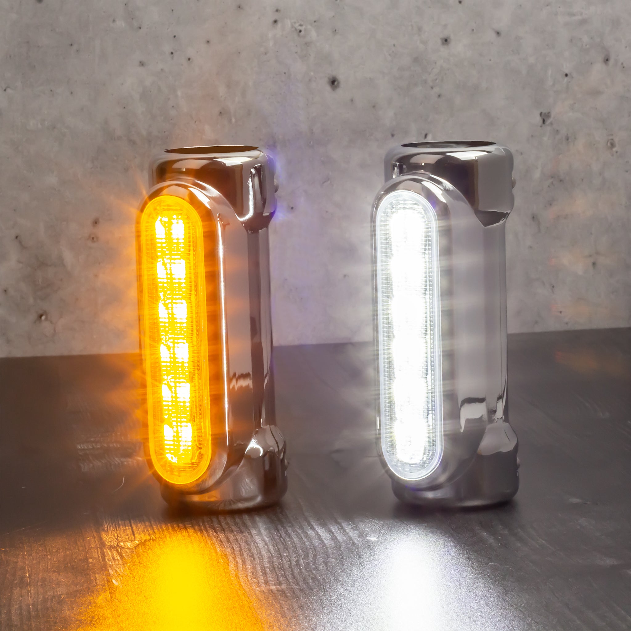 Eagle Lights Motorcycle Highway Bar Light Switchback Driving Lights DRL Turn Signal - White Amber LED for Harley Davidson Touring Bikes | Crash Bar Lighting for Night Riding & Safety