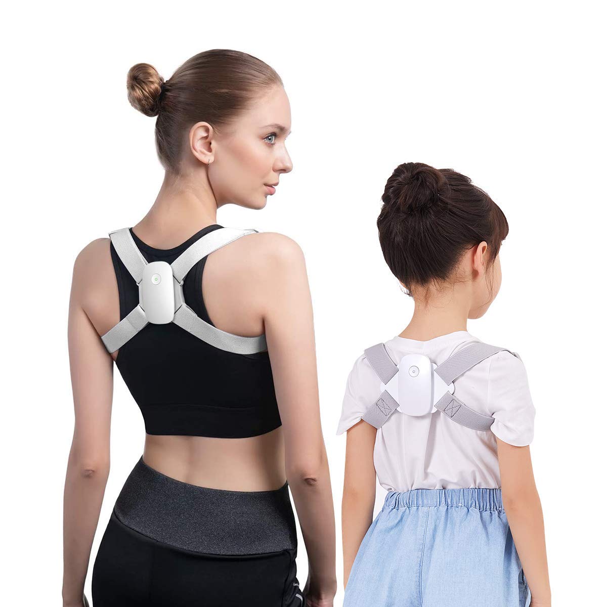 Smart Posture Corrector Back Brace with Vibration Reminder - Adjustable Upper Back Support for Women, Men & Kids - Relieves Neck, Shoulder & Back Pain - Ideal for Office Work, Gaming & Daily Posture Improvement