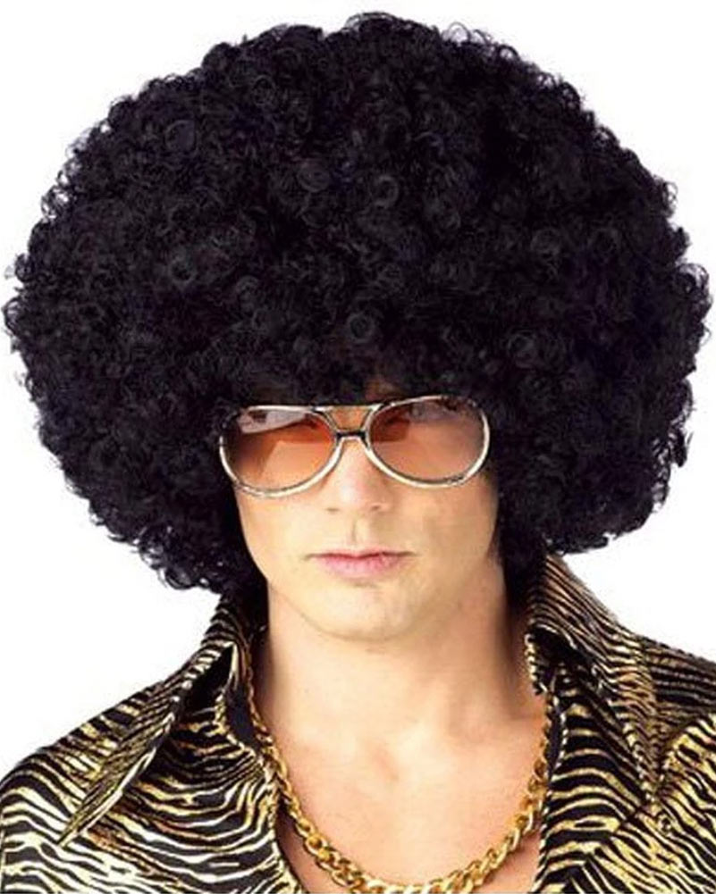 70s Jumbo Curly Black Wig - Afro Disco Party Wig for Women | Retro Halloween Costume & Cosplay Accessory | Perfect for 70s Theme Parties, Disco Nights & Vintage Looks