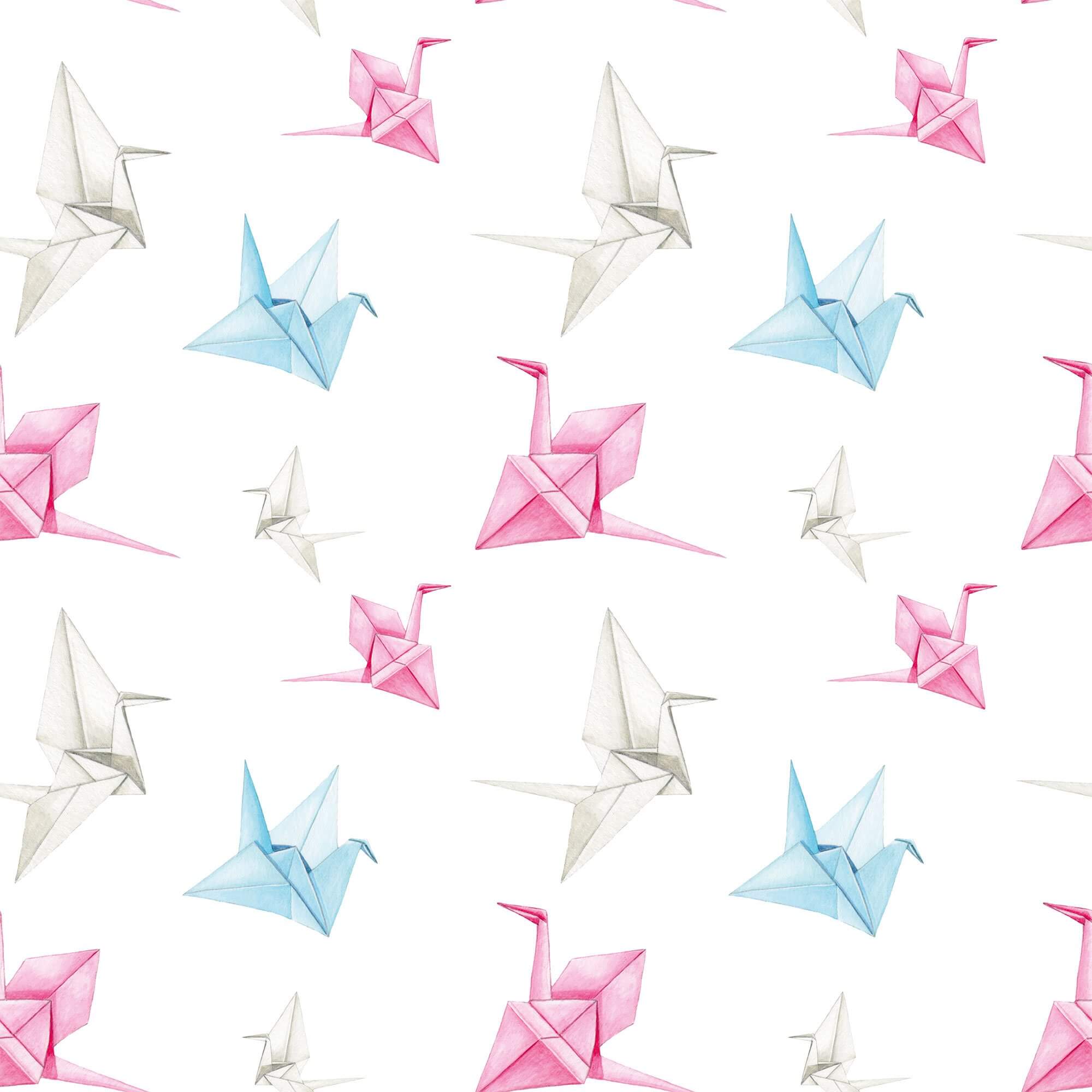 White and Pink Asian Themed Peel and Stick Removable Wallpaper 9390 - Self-Adhesive Decorative Wall Covering for Bedroom, Living Room, Nursery, and Office Decor
