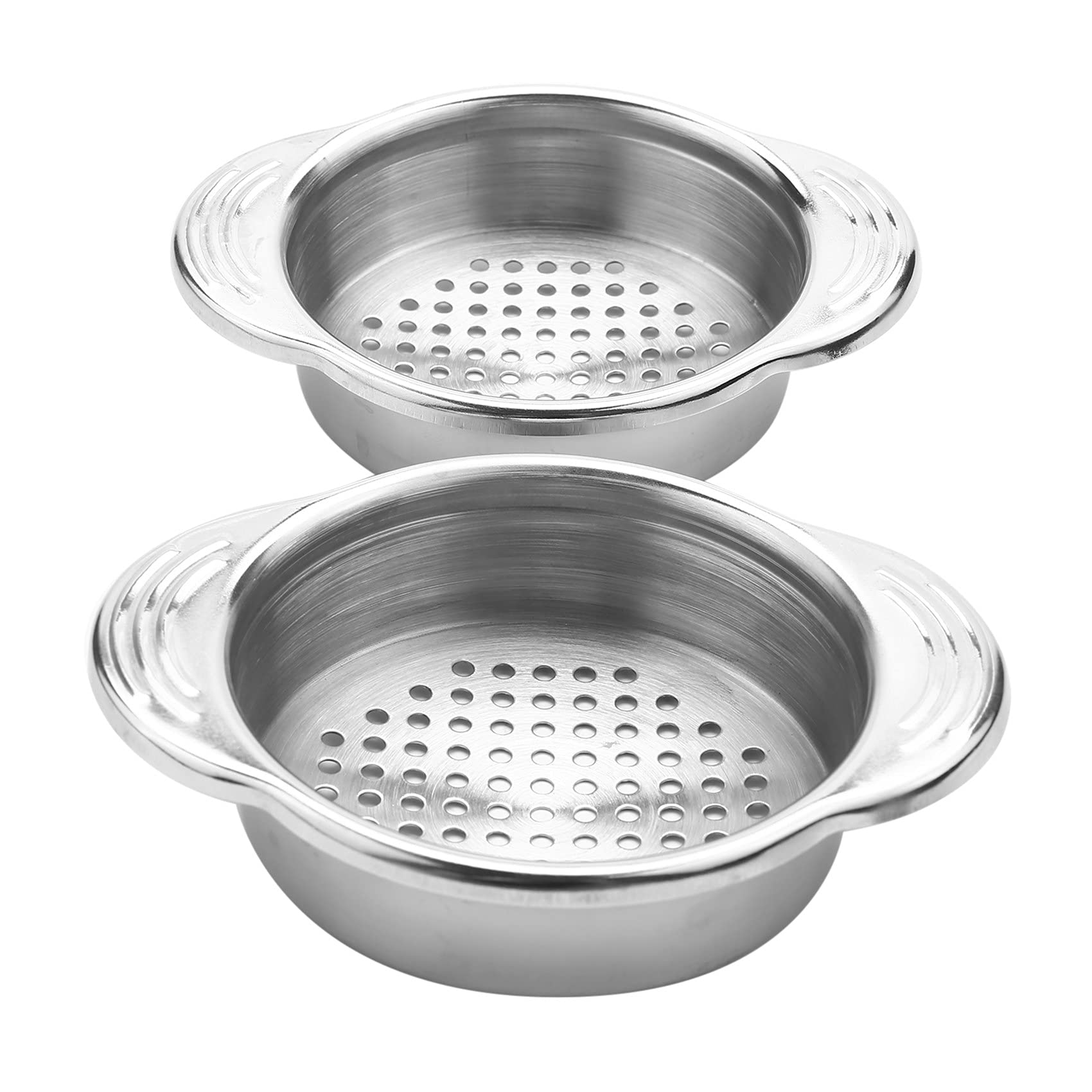 Huante 2-Pack Stainless Steel Can Strainer - Oil Drainer & Squeezer for Tuna Cans, Food Can Opener & Sieve - Essential Kitchen Tool for Easy Oil Draining & Food Prep - Perfect for Camping, Picnics & Home Cooking