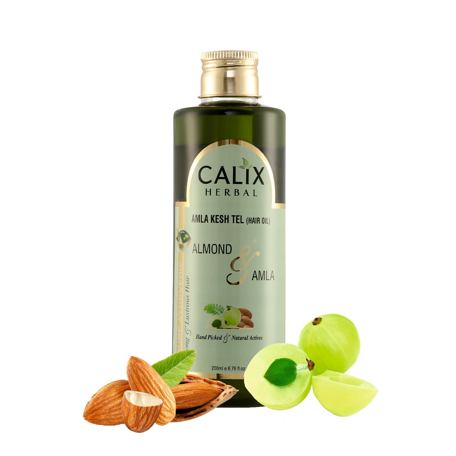 Organic Ayurvedic Amla Kesh Tel Hair Oil - Prevent Hair Loss, Stimulate Growth & Nourish Dry Hair for Men & Women | 200ml | Natural Herbal Treatment for Stronger, Healthier Hair at Home