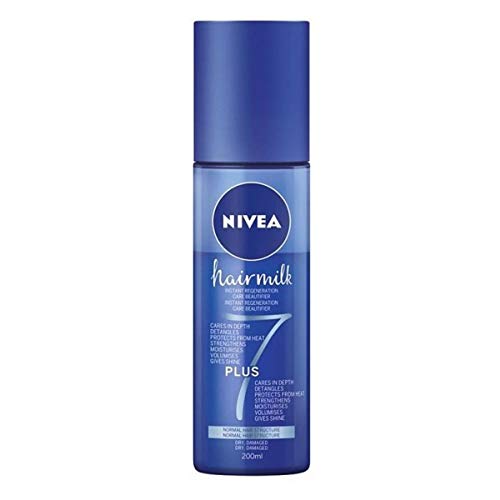 Nivea Hairmilk Express Regeneration Leave-In Conditioner 200ml (6.8oz) - Deep Moisturizing & Repair for Dry, Damaged Hair - Perfect for Daily Use & Post-Wash Care