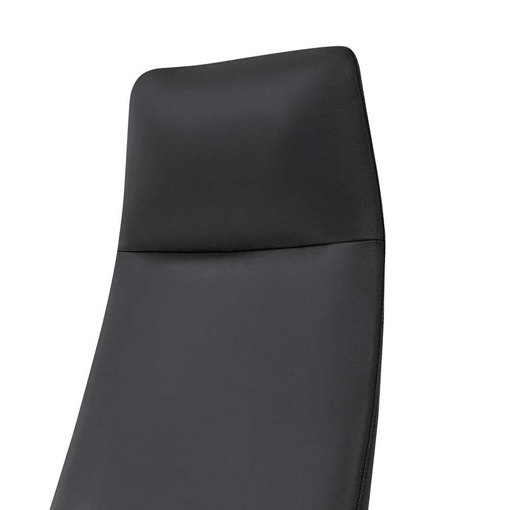 CRUZ Ergonomic High Back Office Chair - Black - Adjustable Lumbar Support for Comfort & Posture - Perfect for Home Office & Workspaces