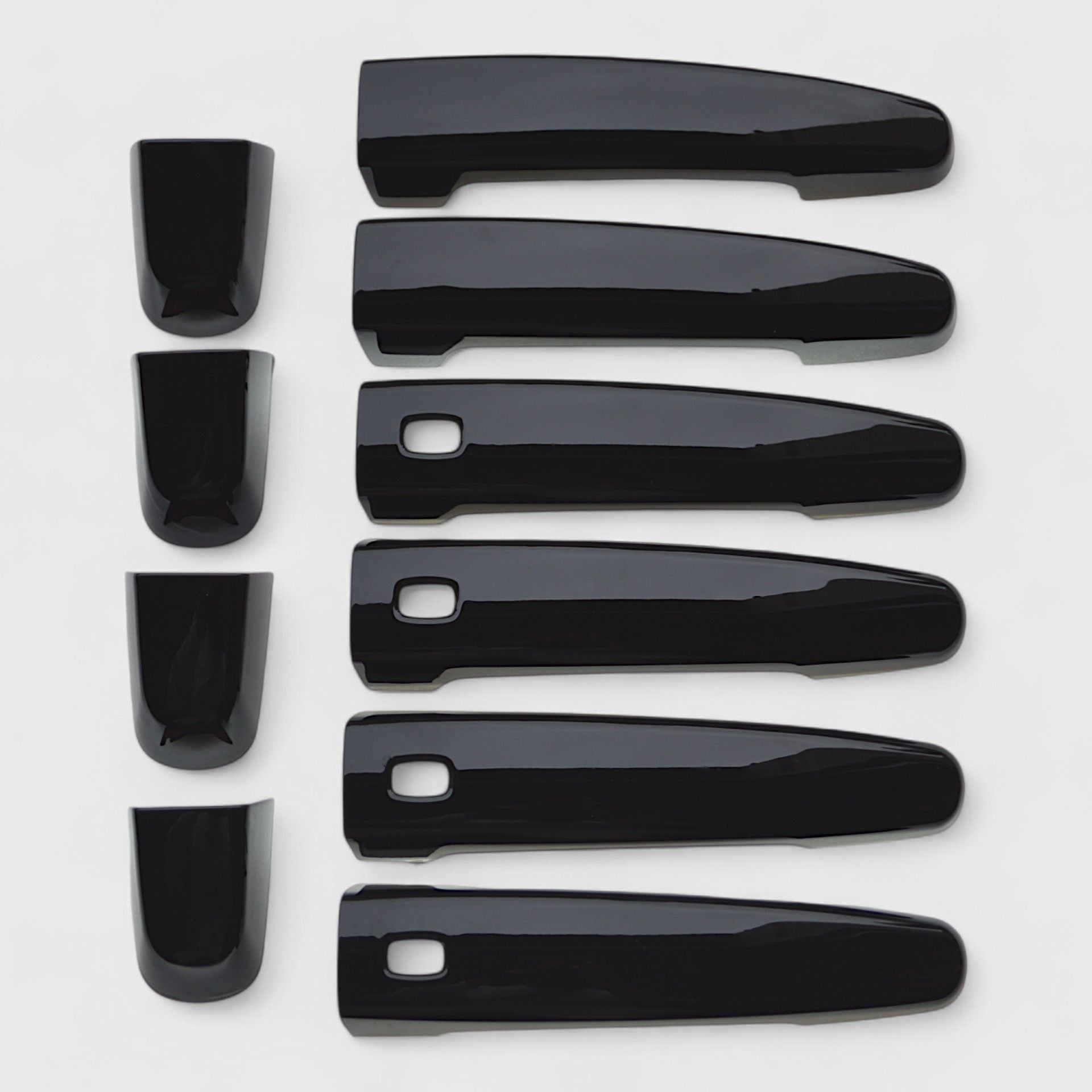 Gloss Black Chrome Delete Door Handle Cover with Smart Key - DH6319BLK | Upgrade Car Exterior, Prevent Scratches & Enhance Style
