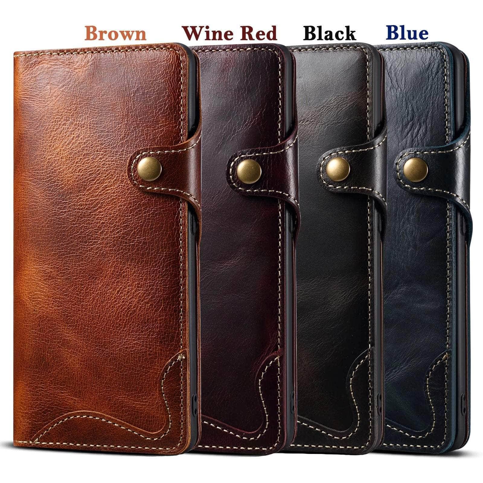 Premium Real Cowhide Leather Case for Samsung Galaxy S23 Plus - Durable Protection & Stylish Design for Everyday Use & Business Professionals