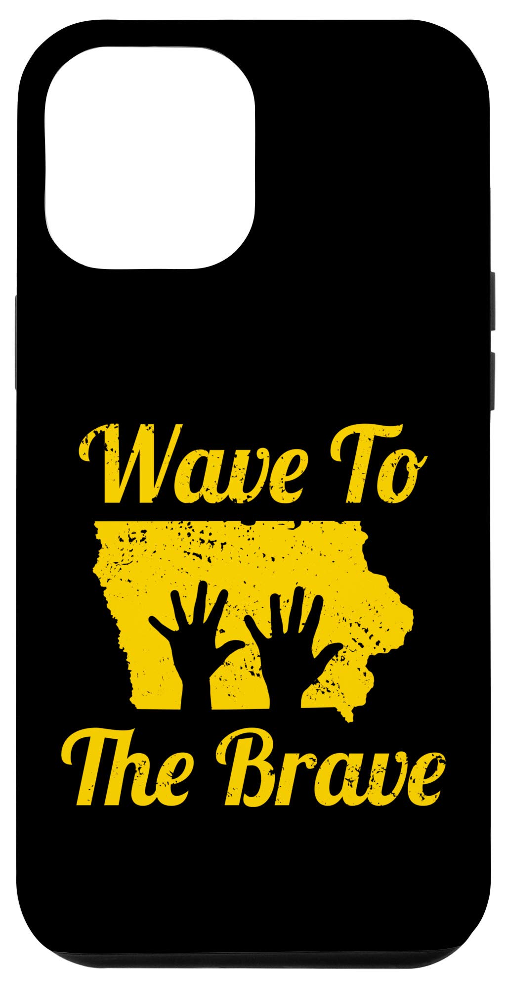 iPhone 12 Pro Max Protective Case - Iowa Wave Tribute Design for Healthcare Heroes | Shockproof & Slim Fit | Perfect for Nurses, Doctors & First Responders at Hospitals