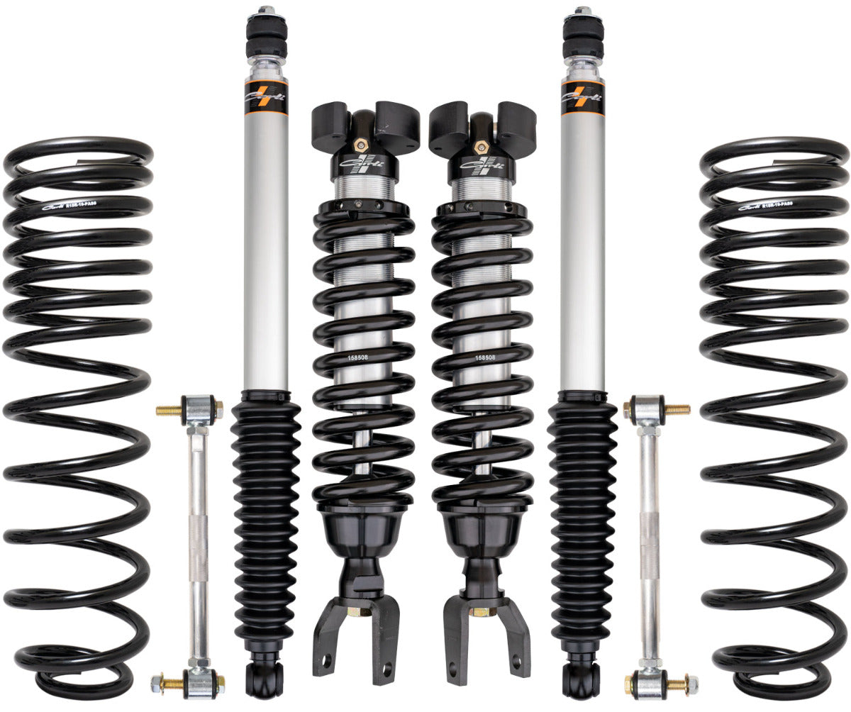 2019-2024 Ram 1500 Rebel Carli 2.0 Commuter Suspension System with Heavy Duty Rear Coil Springs - Off-Road Performance Upgrade for Daily Driving & Adventure