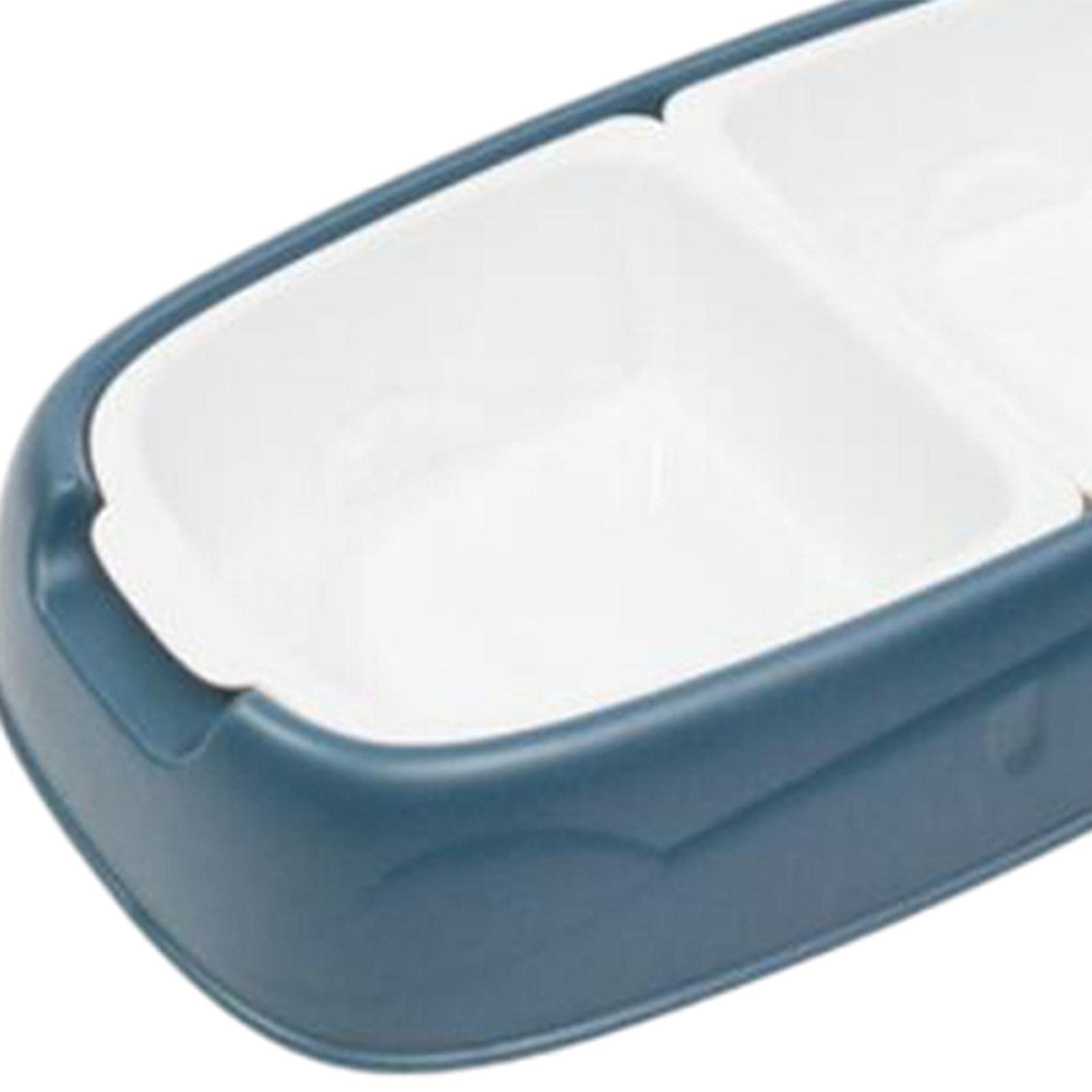 Enakshi Anti-Skid Pet Water and Food Bowl for Dogs and Cats - Durable Puppy Feeder Dispenser with Non-Slip Base - Blue Pet Supplies for Home, Travel, and Outdoor Use