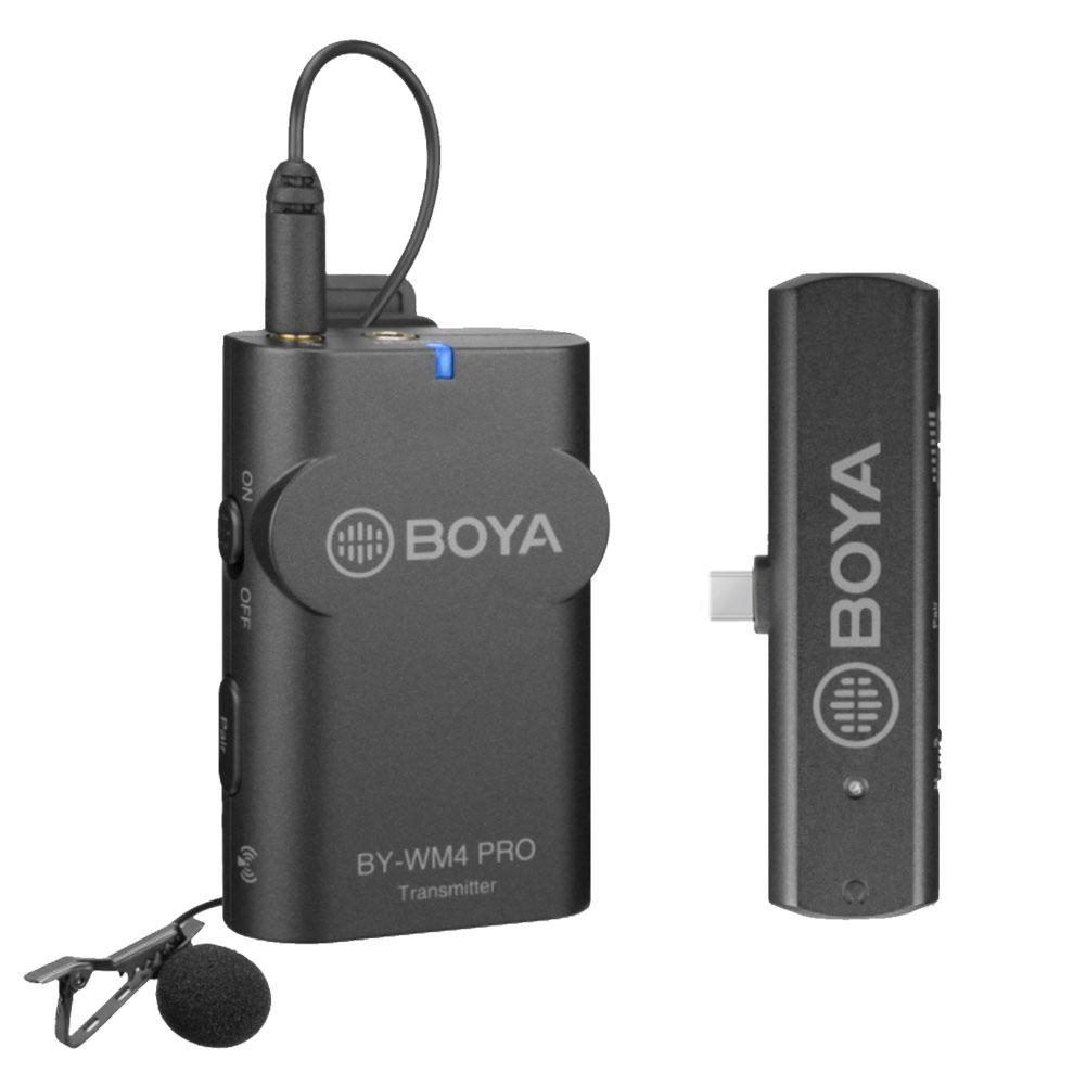 Boya BY WM4 Pro K5 Wireless Lavalier Microphone System for Android & USB-C - Perfect for Vlogging, YouTube Videos, Live Streaming & Interviews
