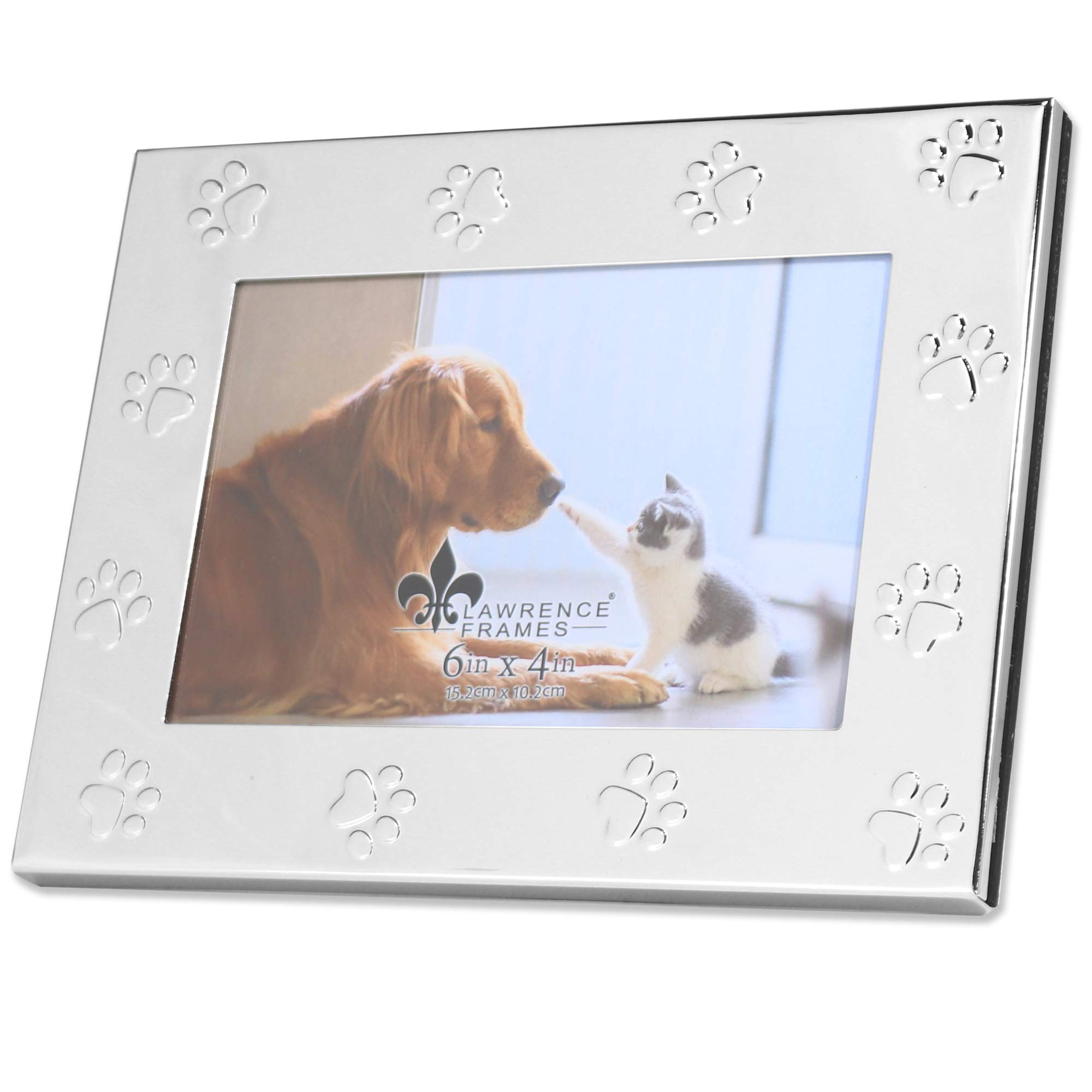 Lawrence Frames - 567064 Classic Bead Picture Frame, 6x4 Inches, Silver - Perfect for Displaying Family Photos, Wedding Pictures, and Home Decor