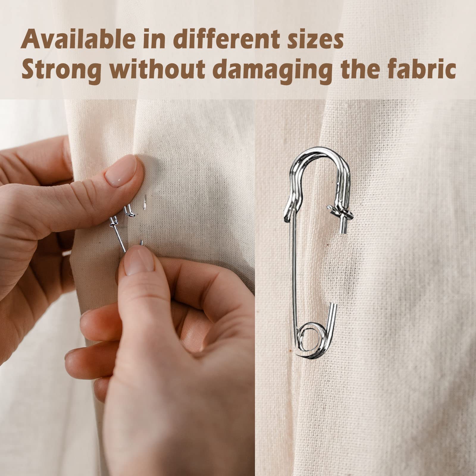 Large Heavy Duty Safety Pins 60mm (2.4