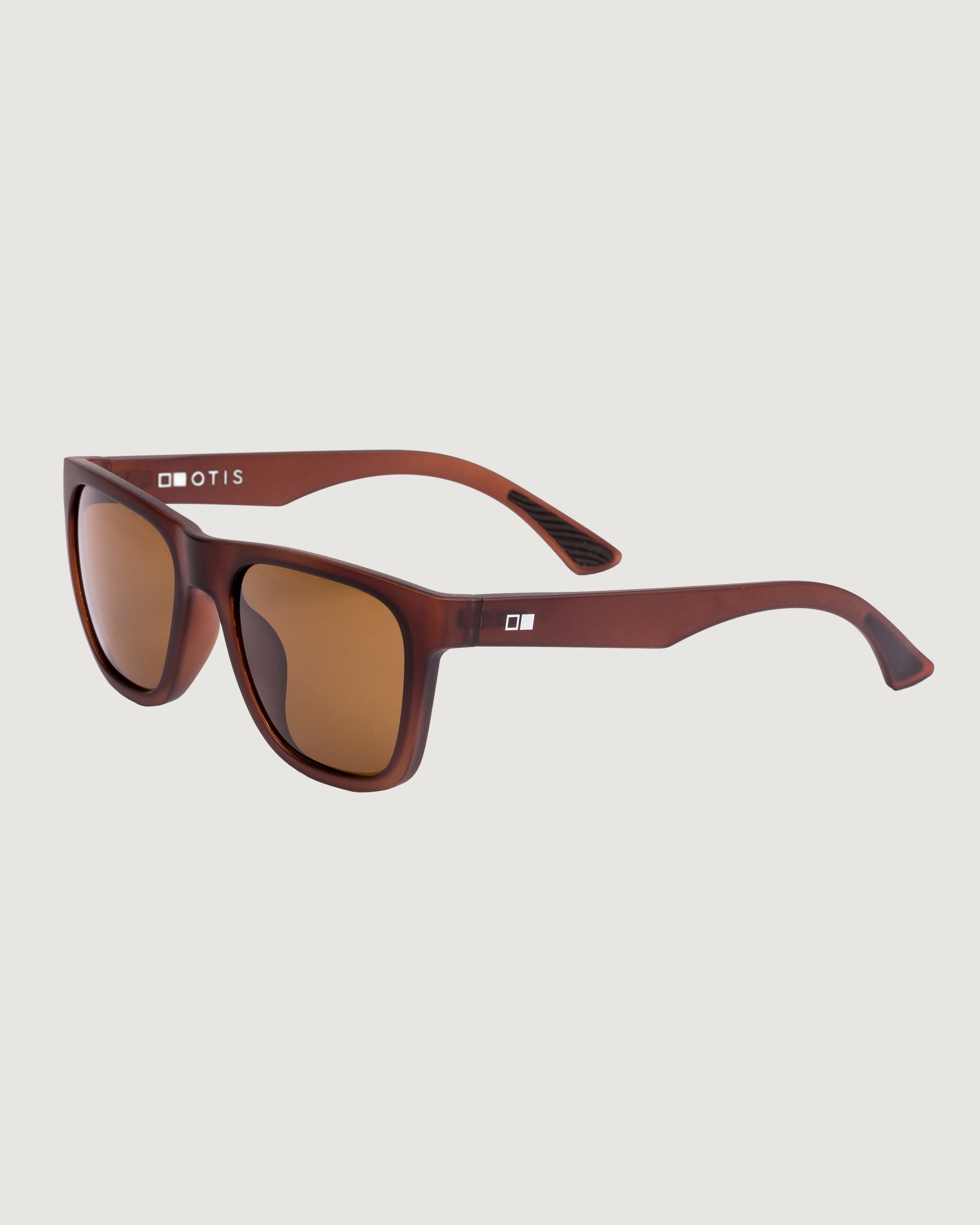 OTIS Strike Sport Sunglasses - Matte Espresso Brown Polarized Lenses for Running, Cycling & Outdoor Activities - UV Protection & Anti-Glare Performance Shades