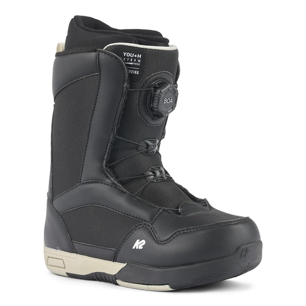 K2 You+H Youth Snowboard Boots - Comfortable & Durable Snowboarding Shoes for Kids & Teens - Perfect for Winter Sports, Ski Resorts & Mountain Adventures