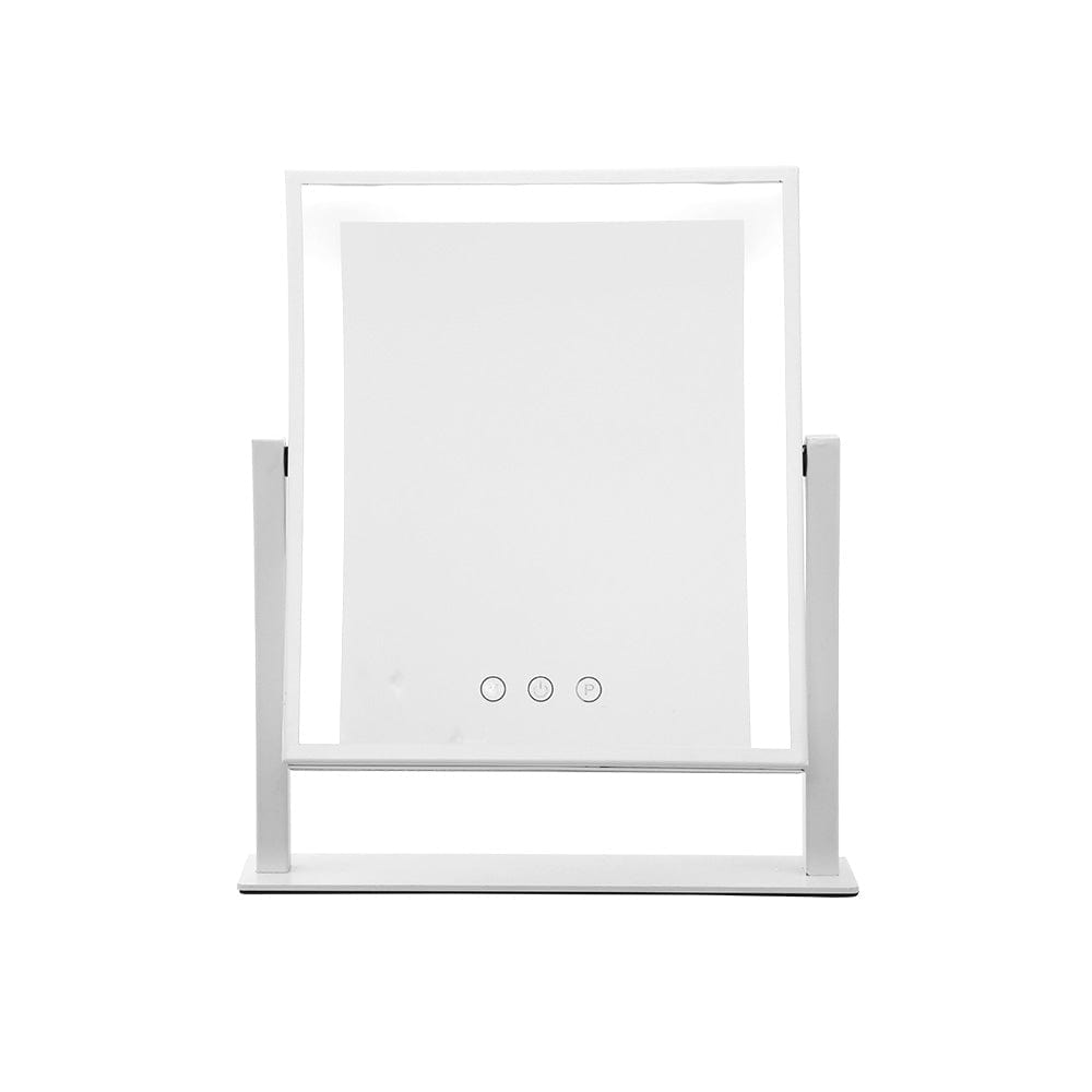 Embellir 30x40cm LED Lighted Makeup Mirror - Adjustable Standing Vanity Mirror with Brightness Control for Professional Makeup & Skincare - Perfect for Home, Salon, and Travel Use