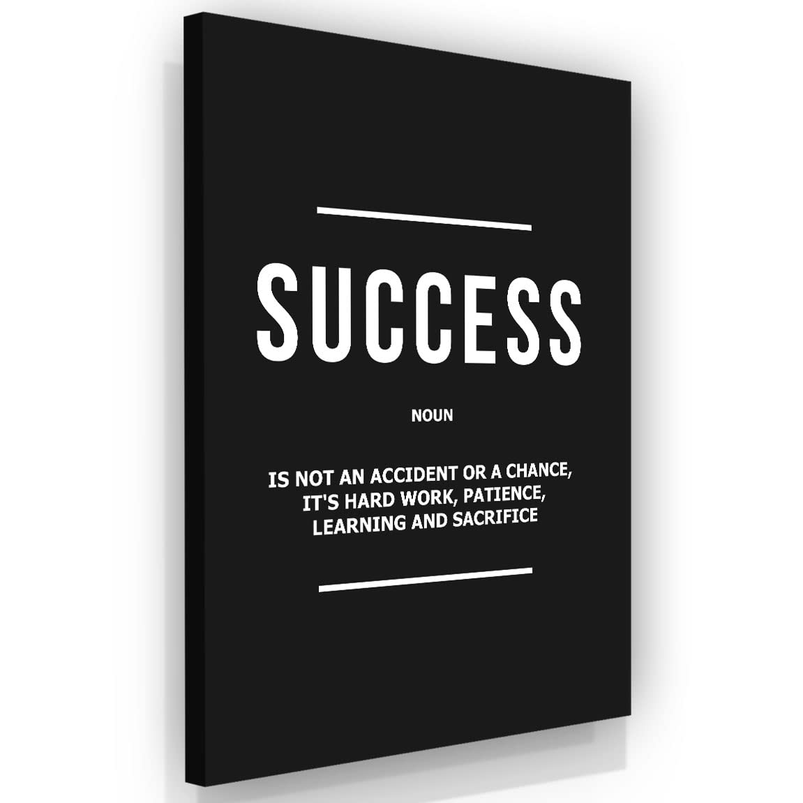 Success Noun Motivational Wall Art Canvas Print - 36