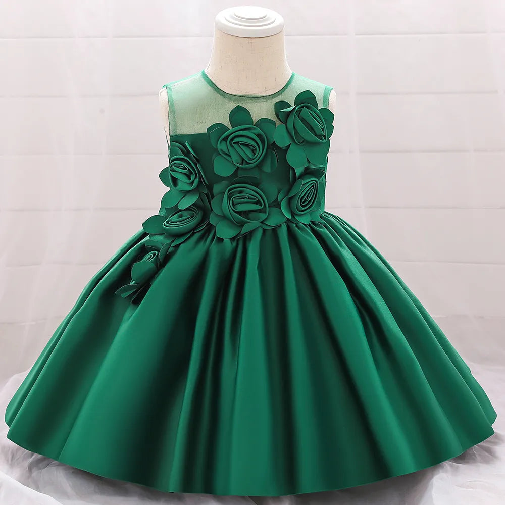 Baby Girl Party Dress - Elegant Infant Wedding Princess Christening Gown for 1st Birthday, Christmas & Special Occasions | Perfect for Photos, Ceremonies & Celebrations