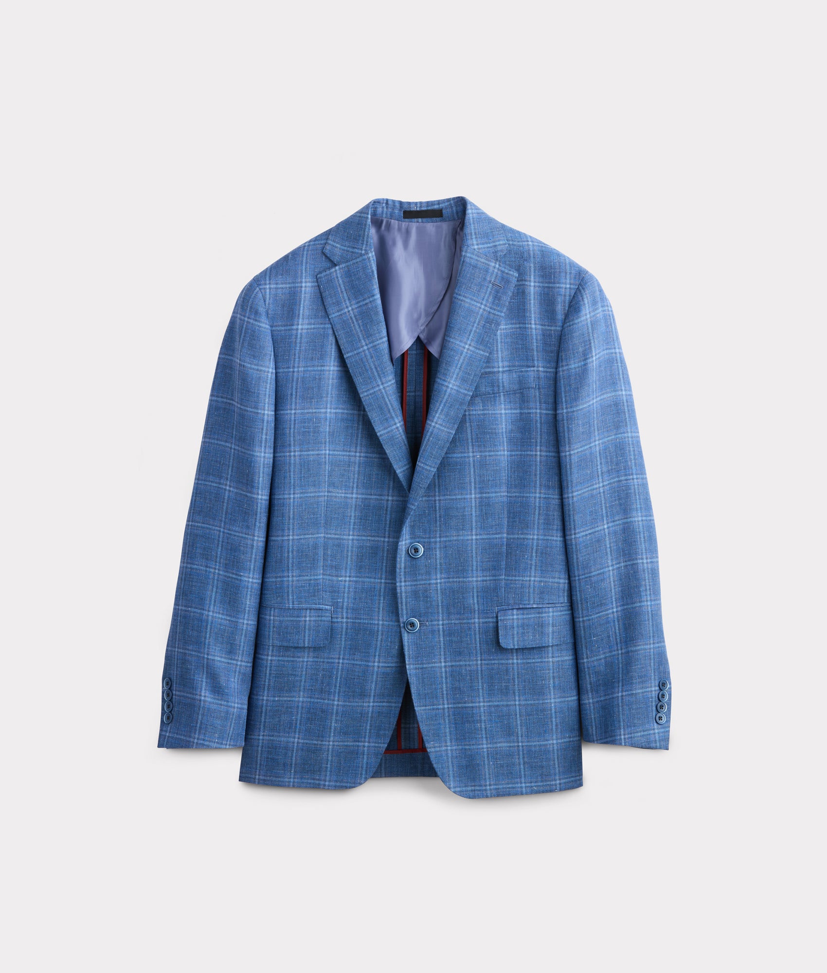 Lucchese Men's Navy Windowpane Sport Coat - Premium Wool Blazer for Business & Casual Wear | Perfect for Office, Weddings & Special Occasions