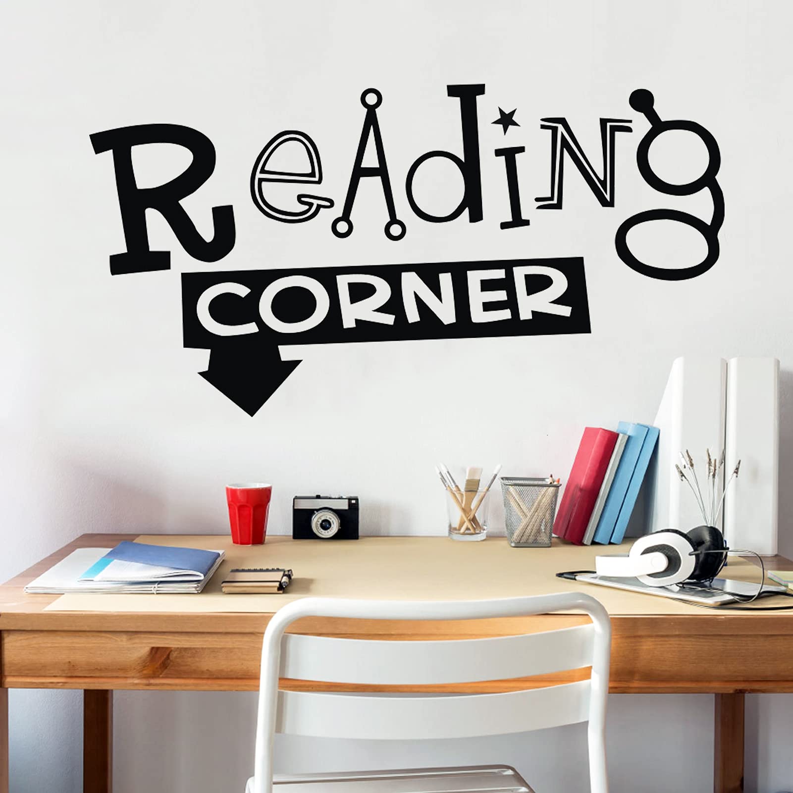 Inspirational Quotes Wall Decals - Peel & Stick Vinyl Wall Art for Library, Reading Corner, Nursery, Classroom & Kids Room Decor - Motivational Lettering Stickers for Home & School