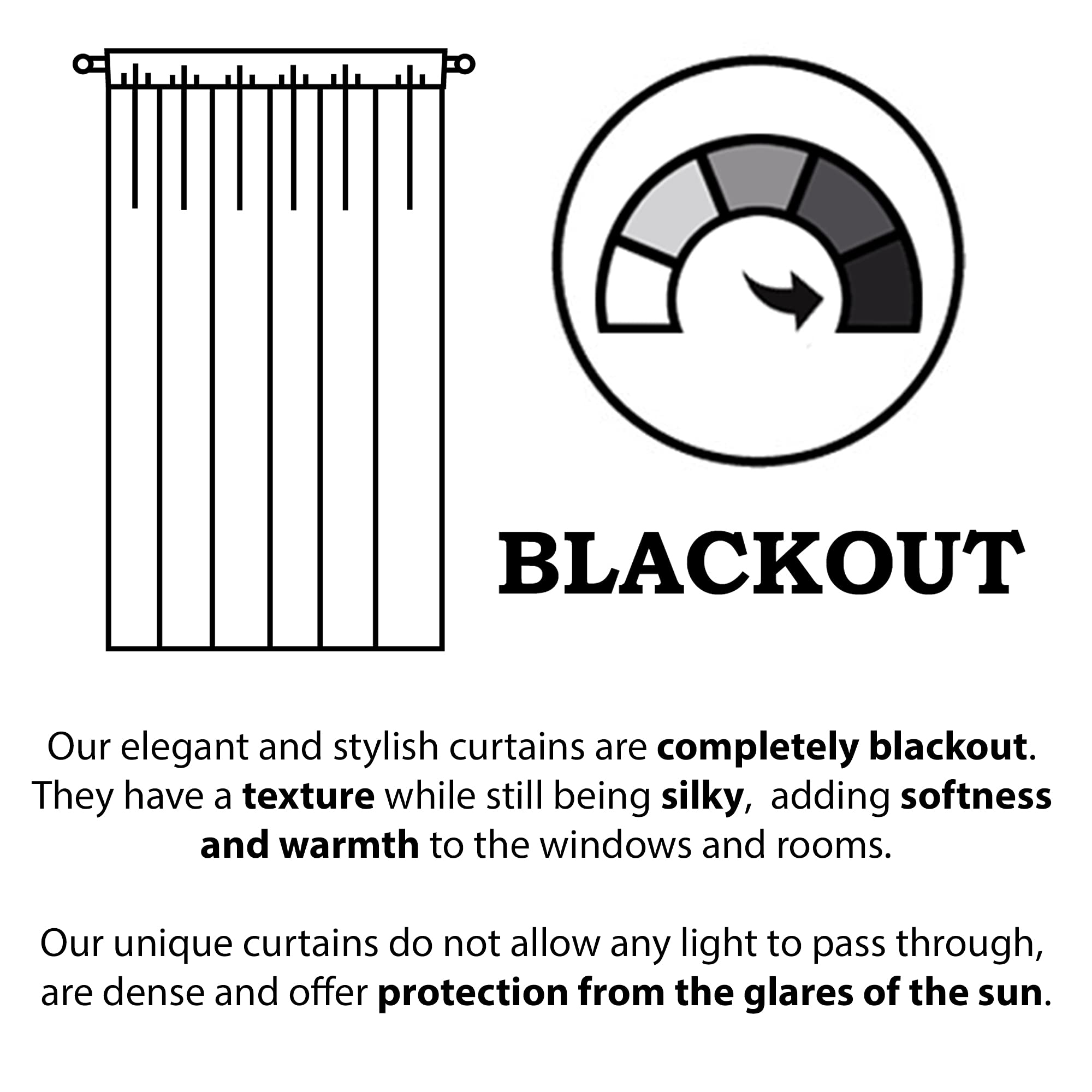 DesignQ Blackout Curtains 'Circles & Triangles' Pattern - Thermal Insulated Room Darkening Drapes for Bedroom & Living Room (52x90, Single Panel) - Perfect for Night Shift Workers, Light Sleepers & Home Theater Setup