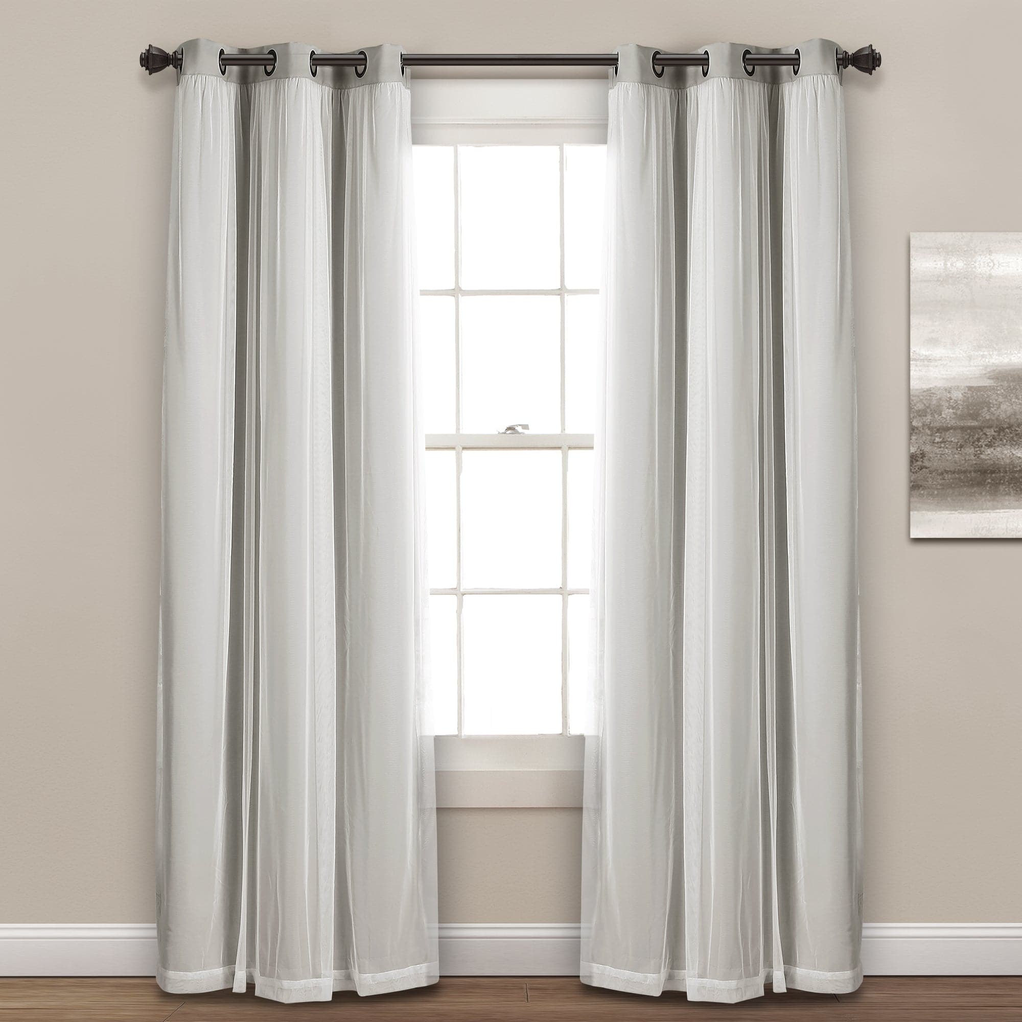 Blackout Curtains with Grommet Top & Insulated Lining - Thermal Sheer Window Panels for Bedroom & Living Room - Noise Reducing & Energy Efficient Home Decor