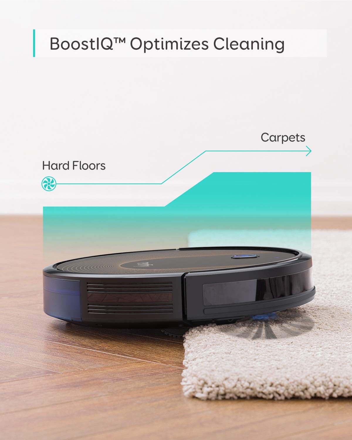 Eufy BoostIQ RoboVac 30C Wi-Fi Robot Vacuum Cleaner - 1500Pa Strong Suction, Super Thin Design, Self-Charging, Boundary Strips Included (Renewed) - Ideal for Hardwood Floors, Carpets & Pet Hair Cleaning
