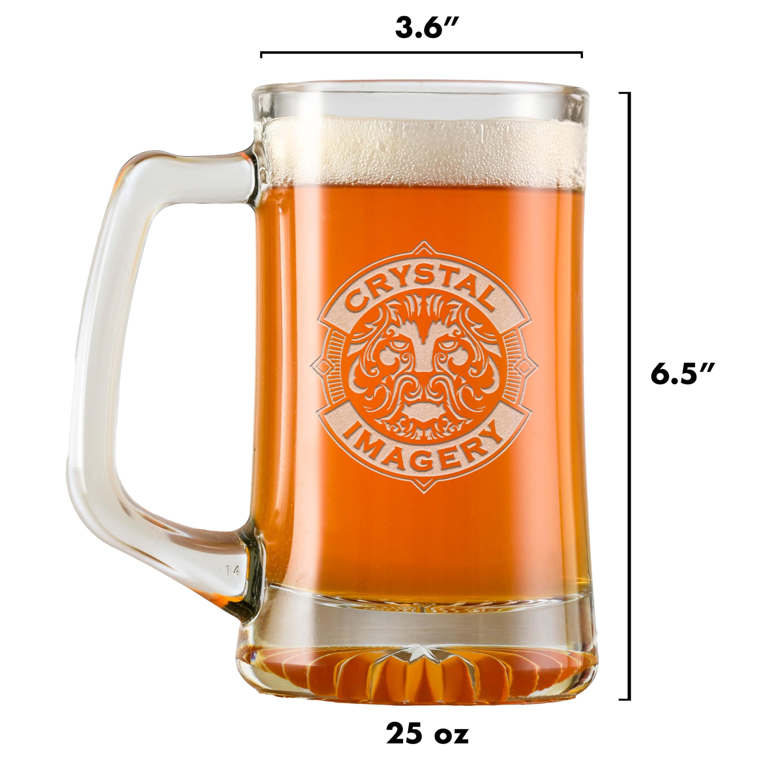 Personalized Groomsmen Beer Mugs Set of 6 - Best Man Wedding Gift Ideas for Bachelor Party, Bridal Shower & Anniversary Celebrations