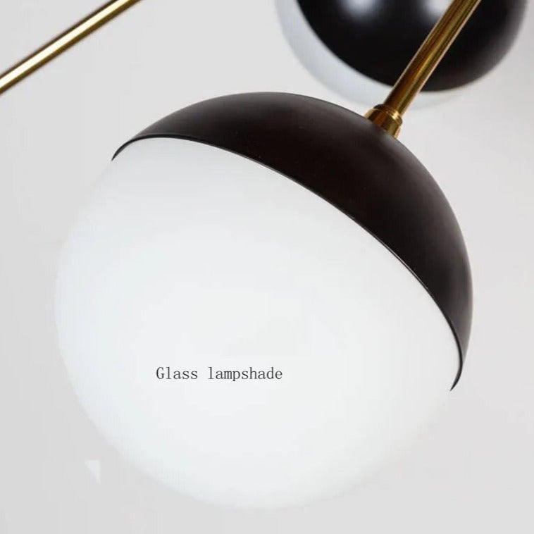Artistic Orb Modern LED Pendant Light Fixture - Dimmable Hanging Chandelier for Dining Room, Kitchen Island & Bedroom Decor