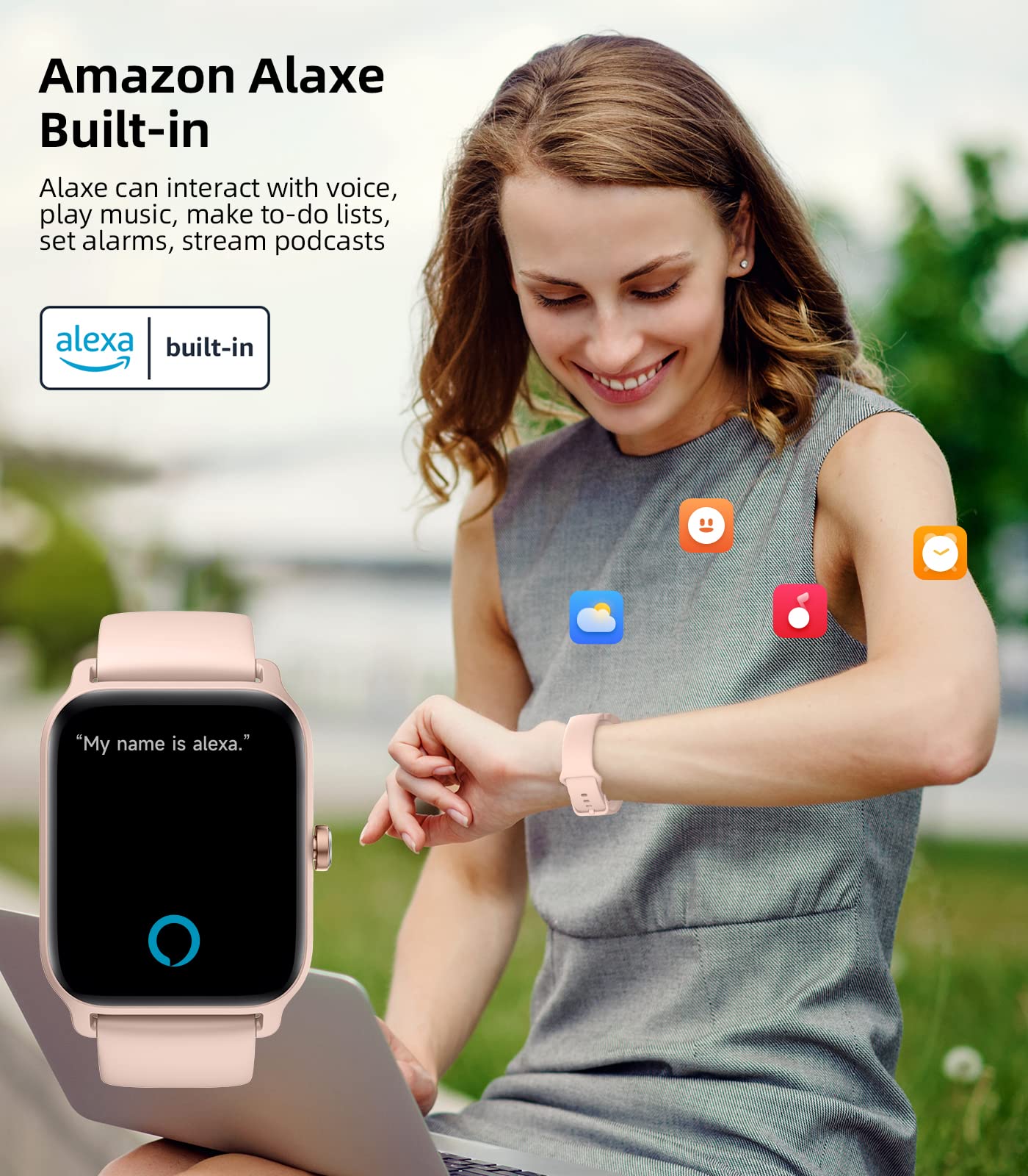 EGQINR Smart Watch for Women - 1.8