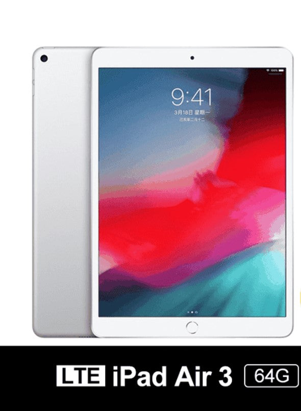 Apple iPad Air 3rd Gen (2019) 10.5-inch Tablet 64GB WiFi + Cellular (A2153) - Silver - Certified Refurbished Grade A+ with Warranty - Perfect for Work, Travel & Entertainment