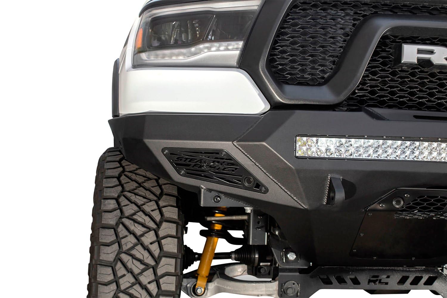 A.DESERT DES Stealth Fighter Front Bumper for Jeep Wrangler JK - Heavy Duty Off-Road Protection | Perfect for Rock Crawling & Trail Adventures