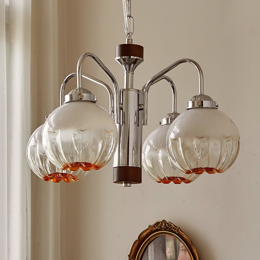 Elegant Flower Bud Chandelier - Modern Floral Crystal Ceiling Light Fixture for Dining Room, Bedroom & Living Room Decor