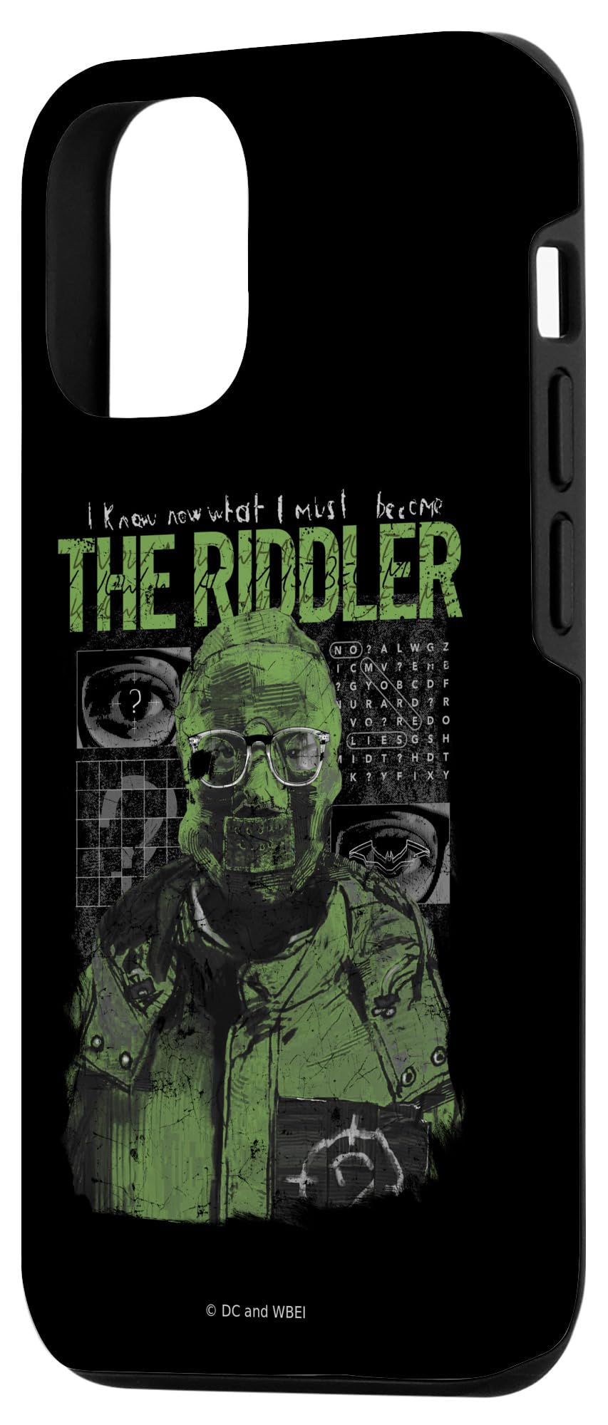 Batman Riddler iPhone 12/12 Pro Case - Premium Protective Phone Cover with Unique Villain Design - Perfect for DC Fans, Cosplay & Comic Book Lovers
