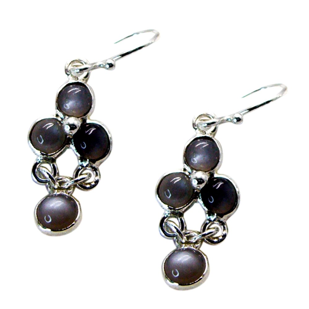 Real Silver Labradorite Earrings for Women – Fashion Jewelry with Chakra Healing Stone | Perfect for Meditation, Yoga & Spiritual Healing