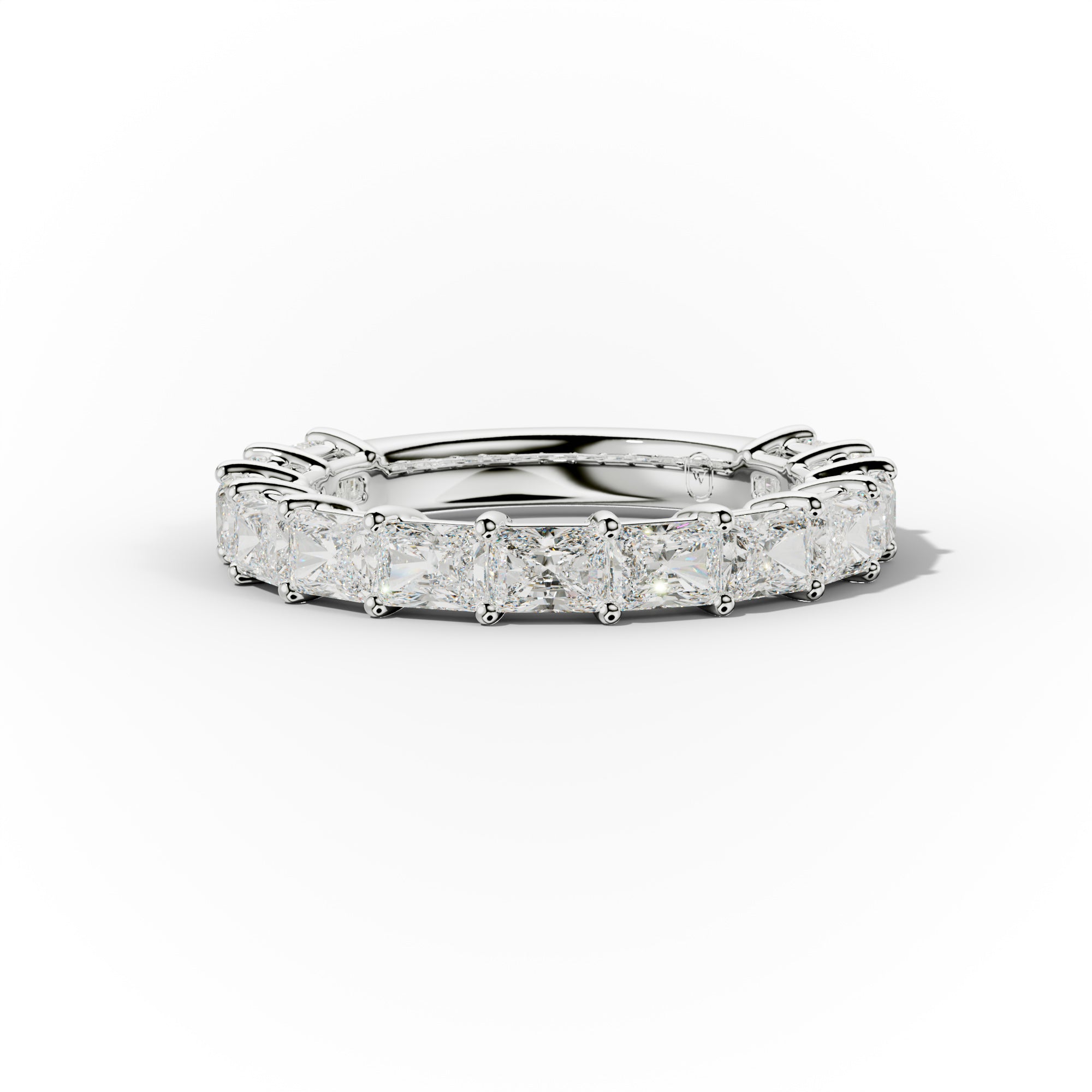 3.0 Carat East West Radiant Cut Diamond Anniversary Band for Women - Elegant Wedding Ring, Stackable Eternity Band, Perfect Gift for Wife, Anniversary, Engagement - Ideal for Special Occasions & Everyday Luxury