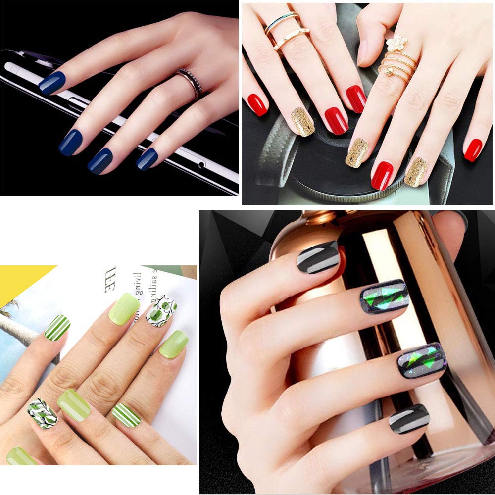 500pcs Clear Short Square Fake Nails - Full Cover Acrylic Nail Tips for Women, DIY Nail Art & Salon Manicure - Perfect for Everyday Wear, Parties & Special Occasions