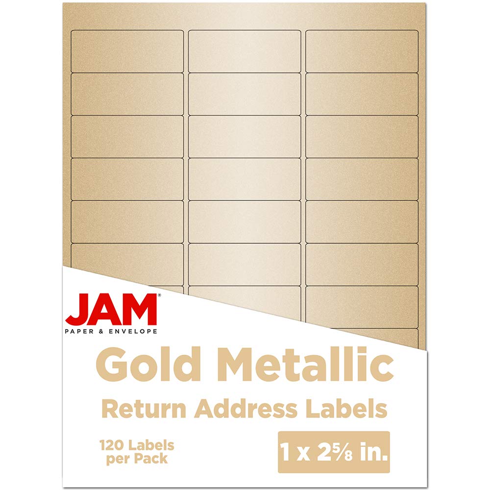 Gold Matte Foil Address Labels 2.625