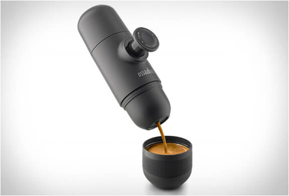 Wacaco MiniPresso GR Portable Espresso Maker for Coffee Grounds - Perfect for Travel, Camping & Office Use