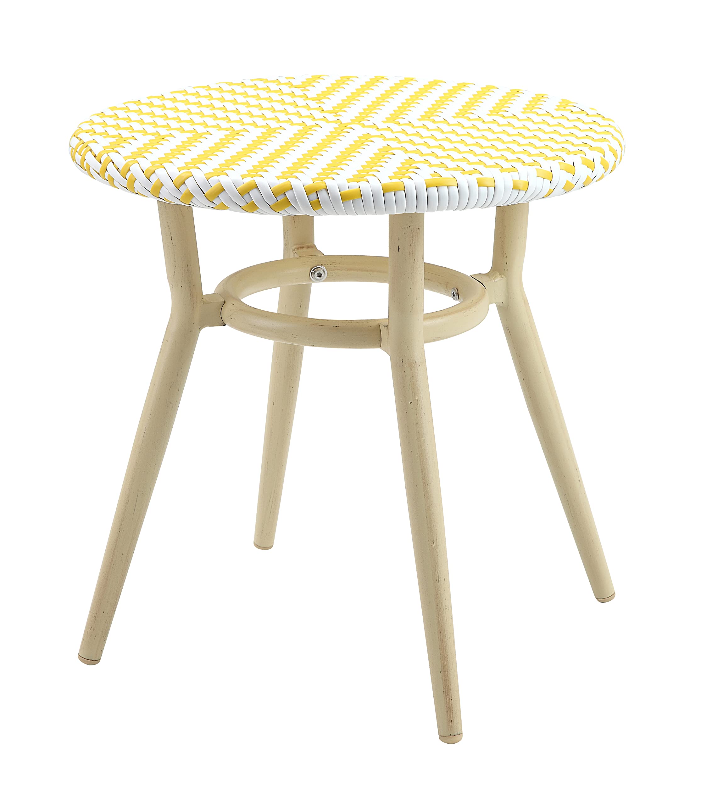Kids Outdoor Table and Chair Set - All-Weather Durable Children's Furniture for Garden, Pool, Lawn & Backyard - Yellow Play Set for Outdoor Activities, Picnics and Playdates