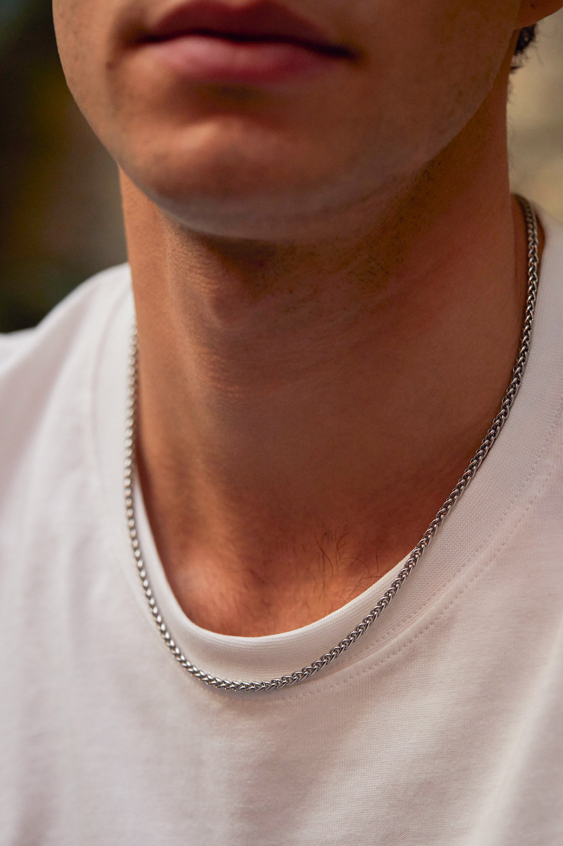 Stylish Men's Spiga Chain Necklace - 14K Gold Plated Italian Rope Chain for Everyday Wear, Gifts & Special Occasions