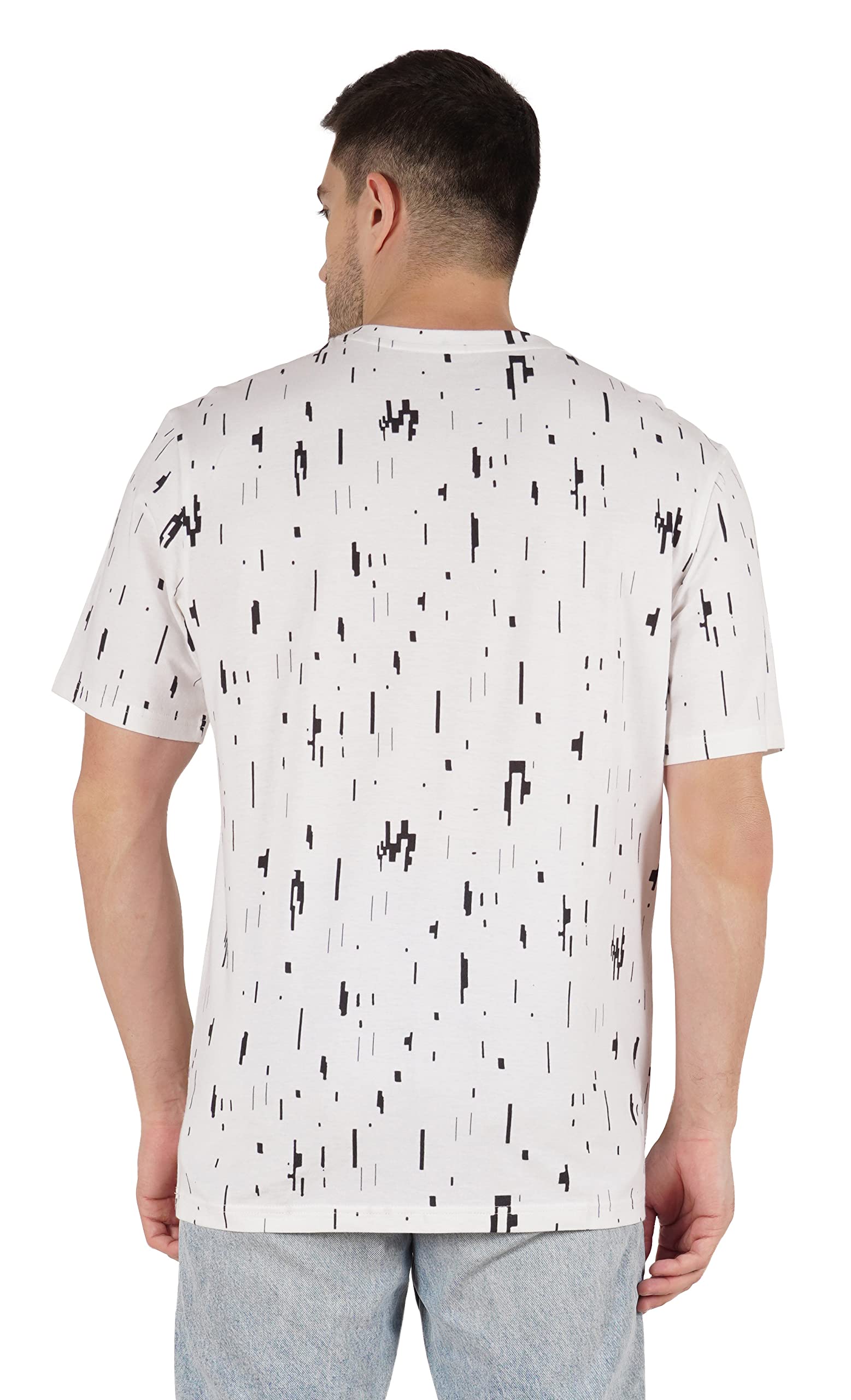 Inkmeso Men's Half Sleeve Loose Fit Printed Casual T-Shirt - Breathable Summer Tee for Beach, Holiday & Everyday Wear | Trendy Graphic Tops for Outdoors, Travel & Relaxation