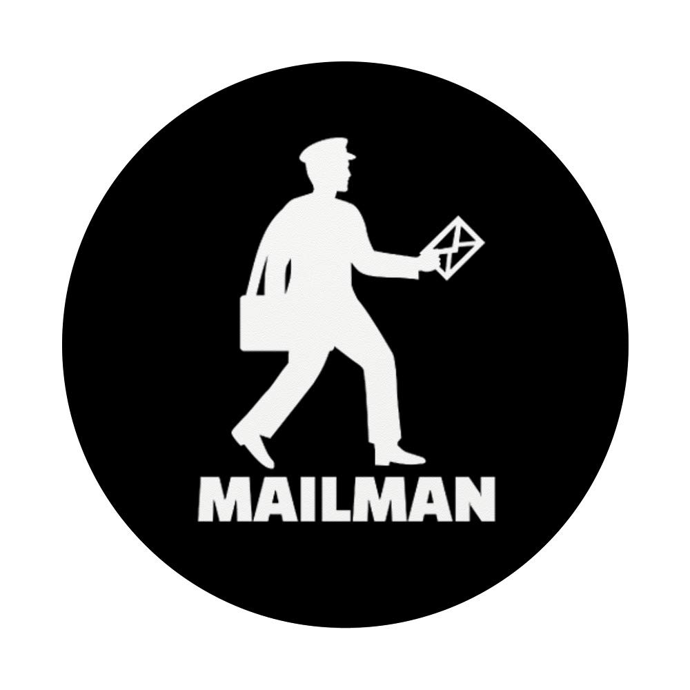 Mailman PopSockets PopGrip: Interchangeable Phone Grip & Stand for iPhone, Samsung & Tablets - Perfect for Selfies, Video Calls & Secure Holding