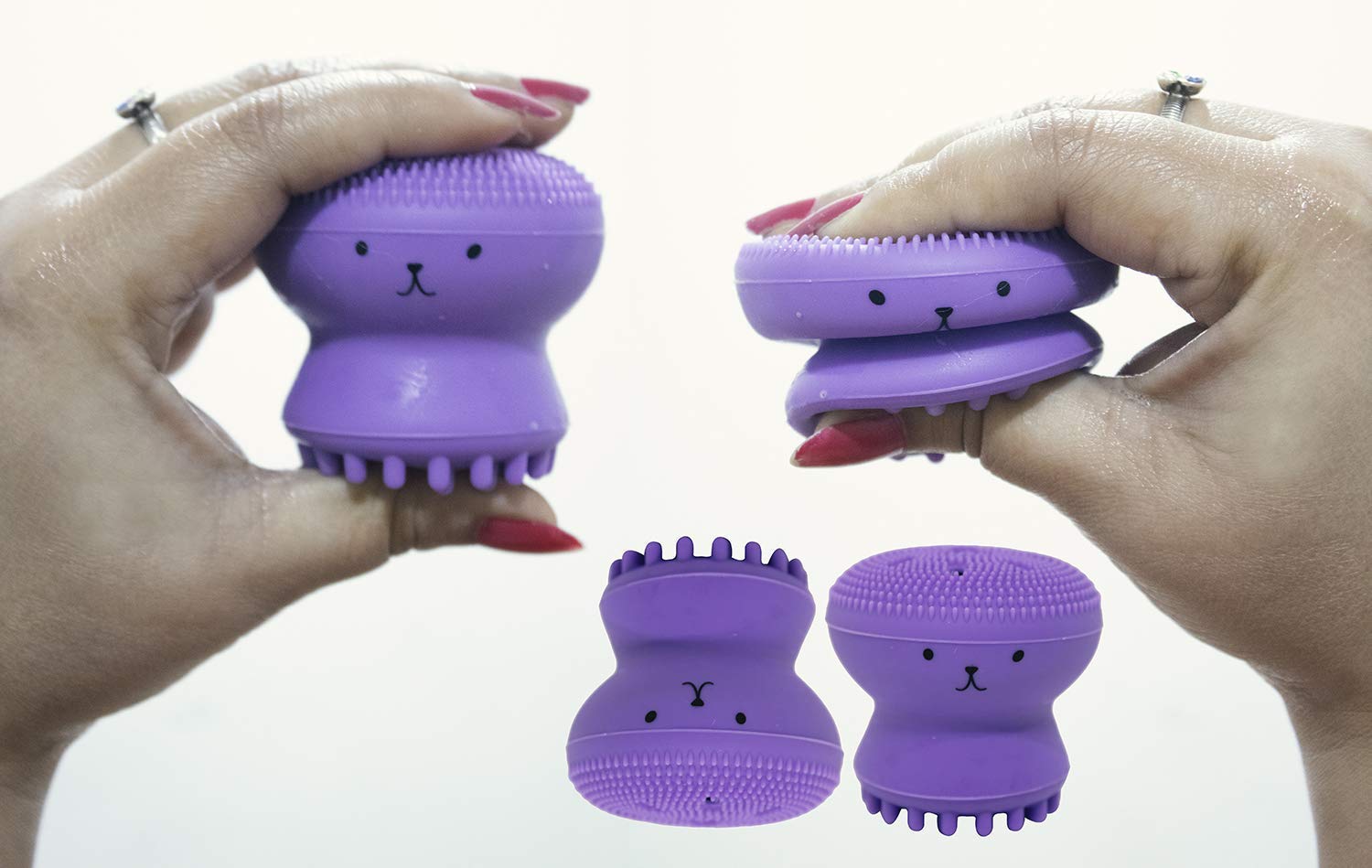 Raaya Face Scrubbers for Girls - Exfoliating Facial Cleansing Brush for Soft Skin - Perfect for Home Spa & Teen Skincare Routine